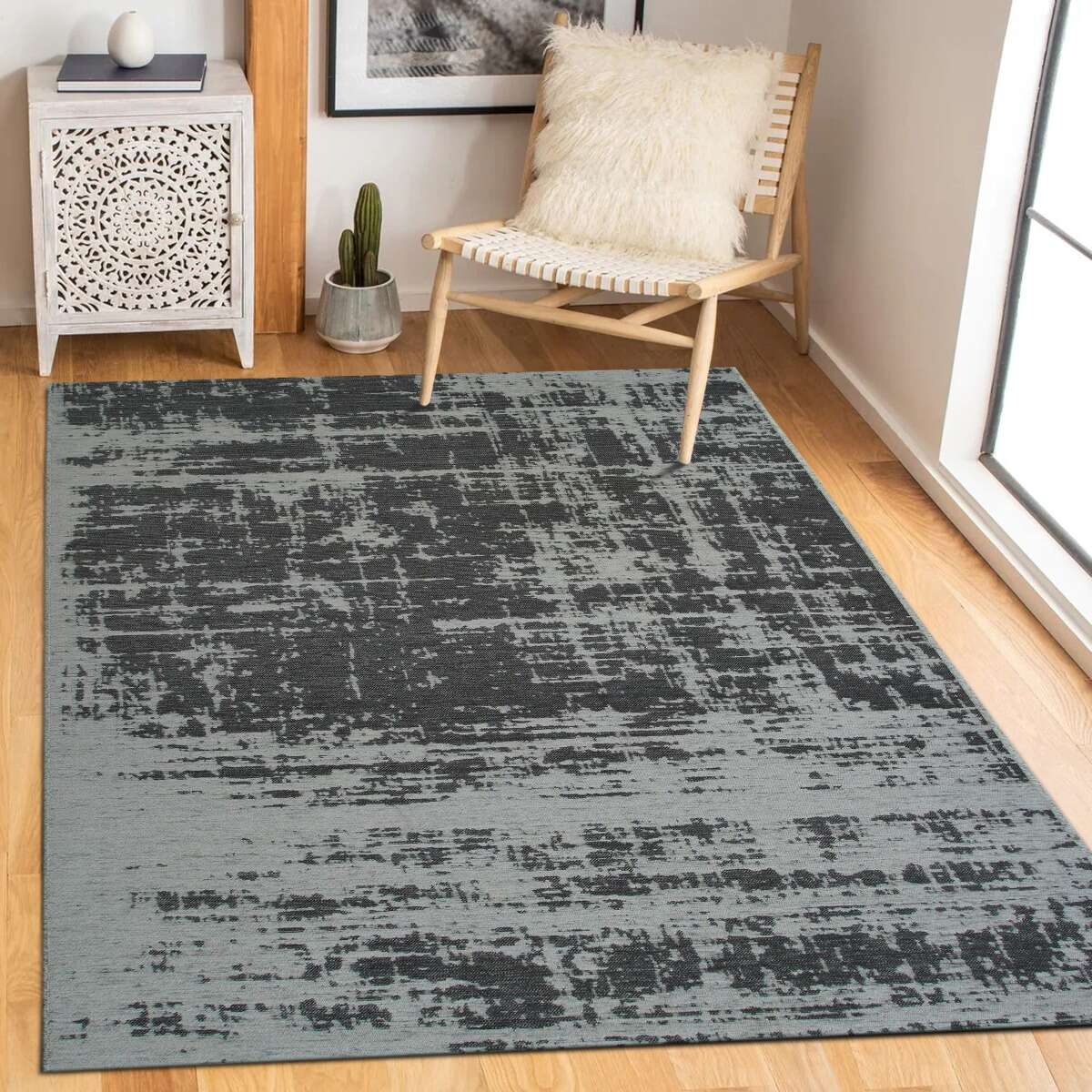 Tapis salon abstrait moderne TAPISSERIE taupe, THE DECO FACTORY