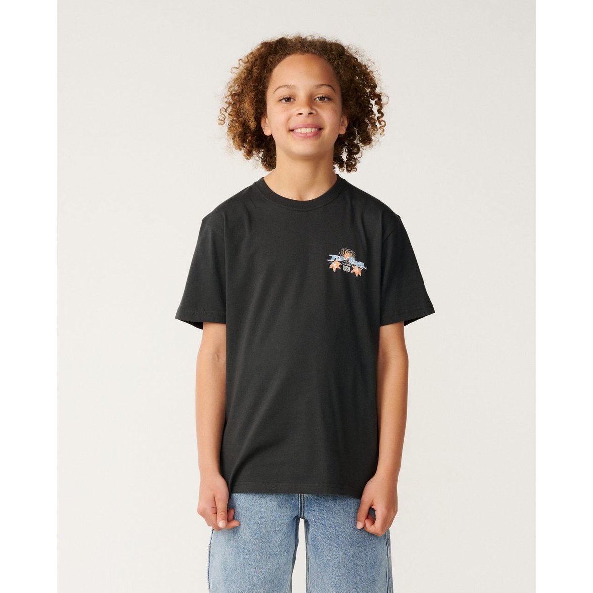 T-shirt enfant HAZED & TUBED noir délavé, RIP CURL