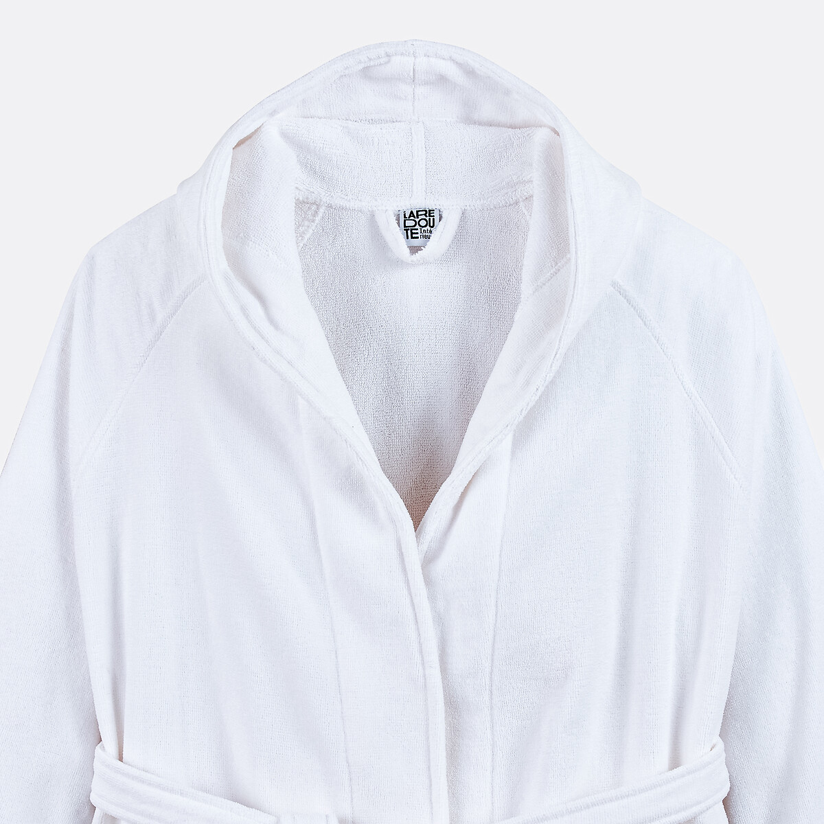 Peignoir capuche éponge velours 450 g/m2, Trizie blanc, LA REDOUTE INTERIEURS