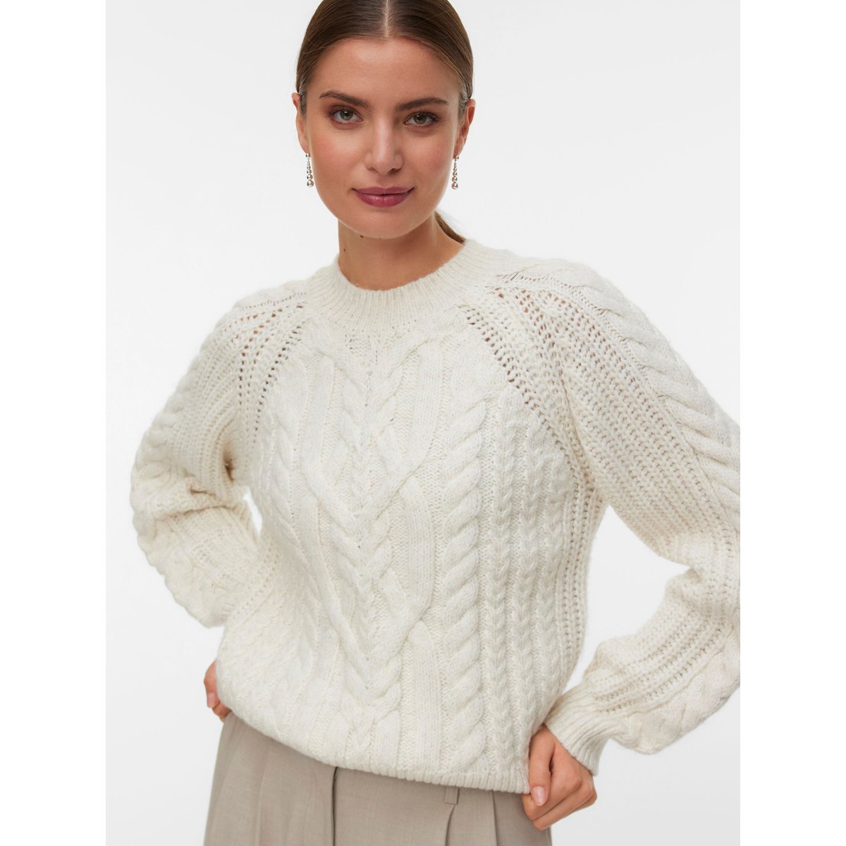Pull En Maille birch, VERO MODA