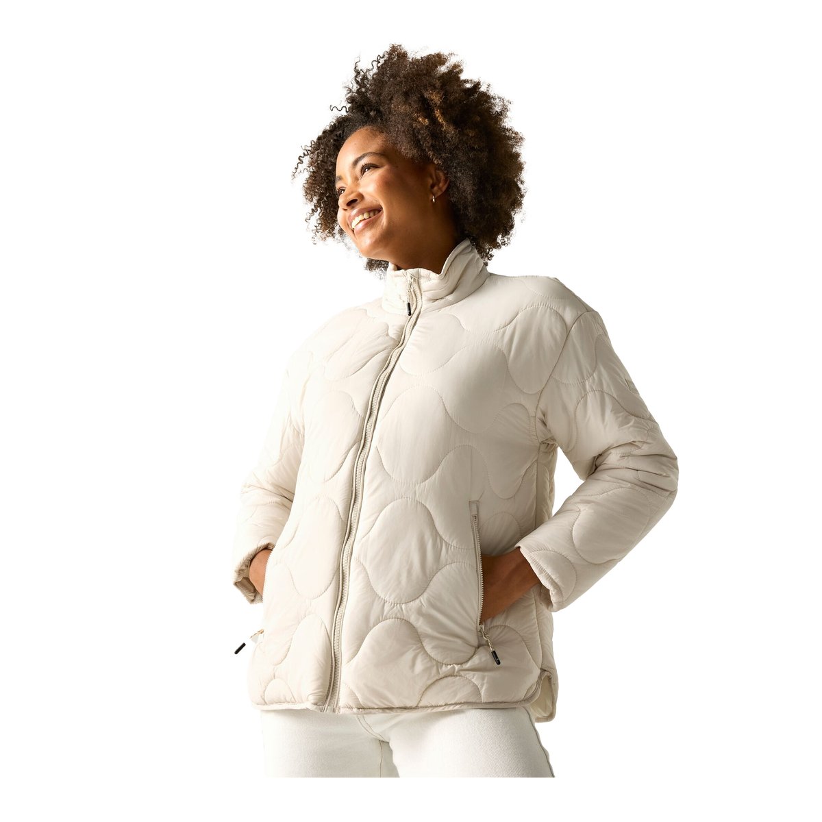 Veste matelassée isolante à col montant CARLOTTE vanille clair, REGATTA