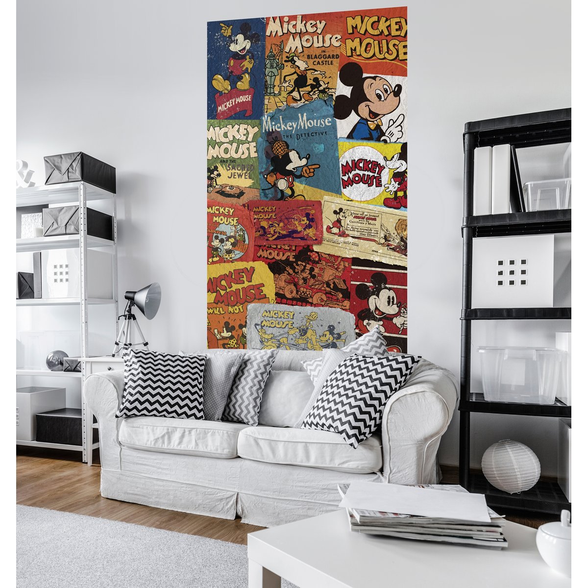 Papier peint Komar - Mickey - Billboard - 120 x 200 cm multicolore, HEXOA
