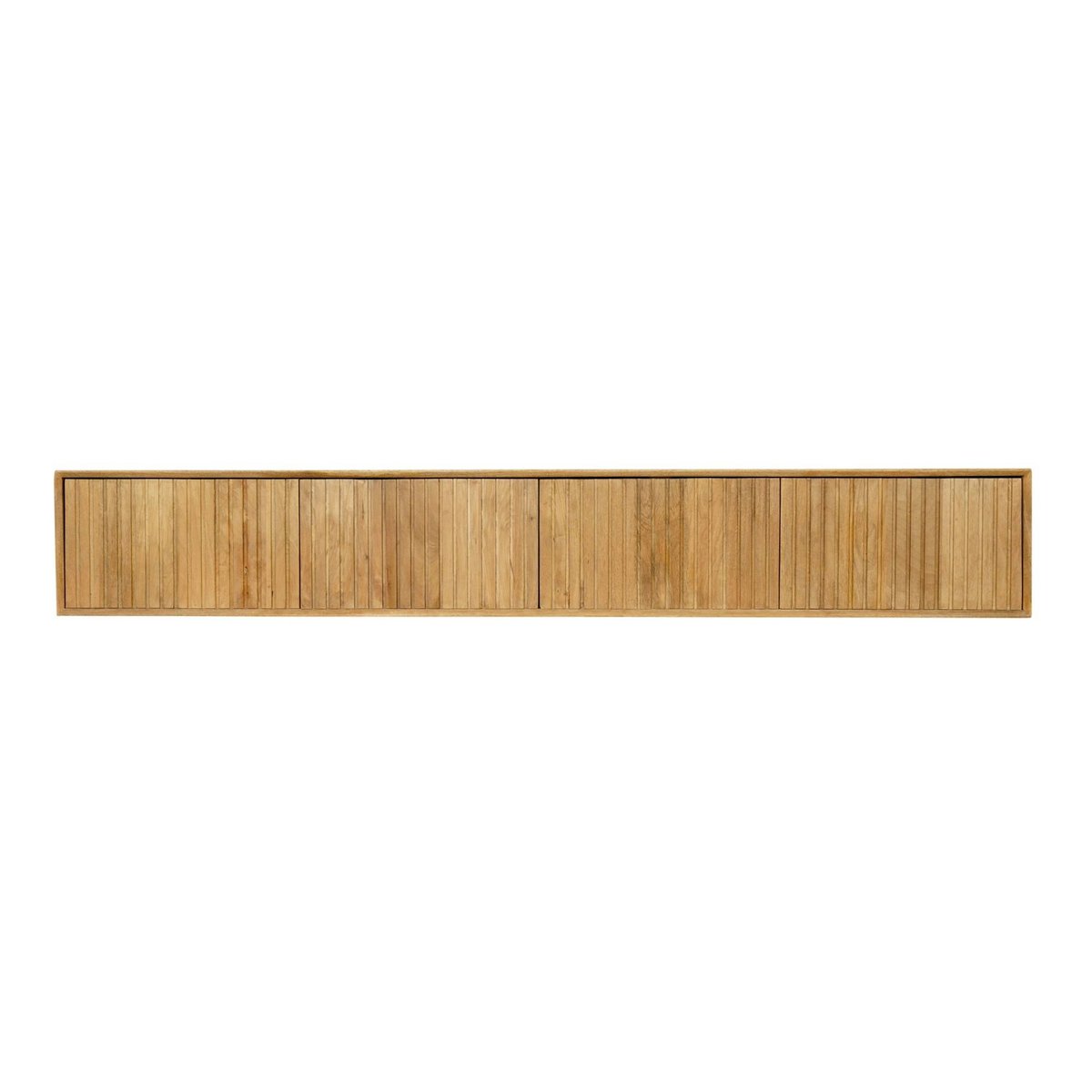Meuble TV suspendu 4 portes CORTINA bois, PIER IMPORT