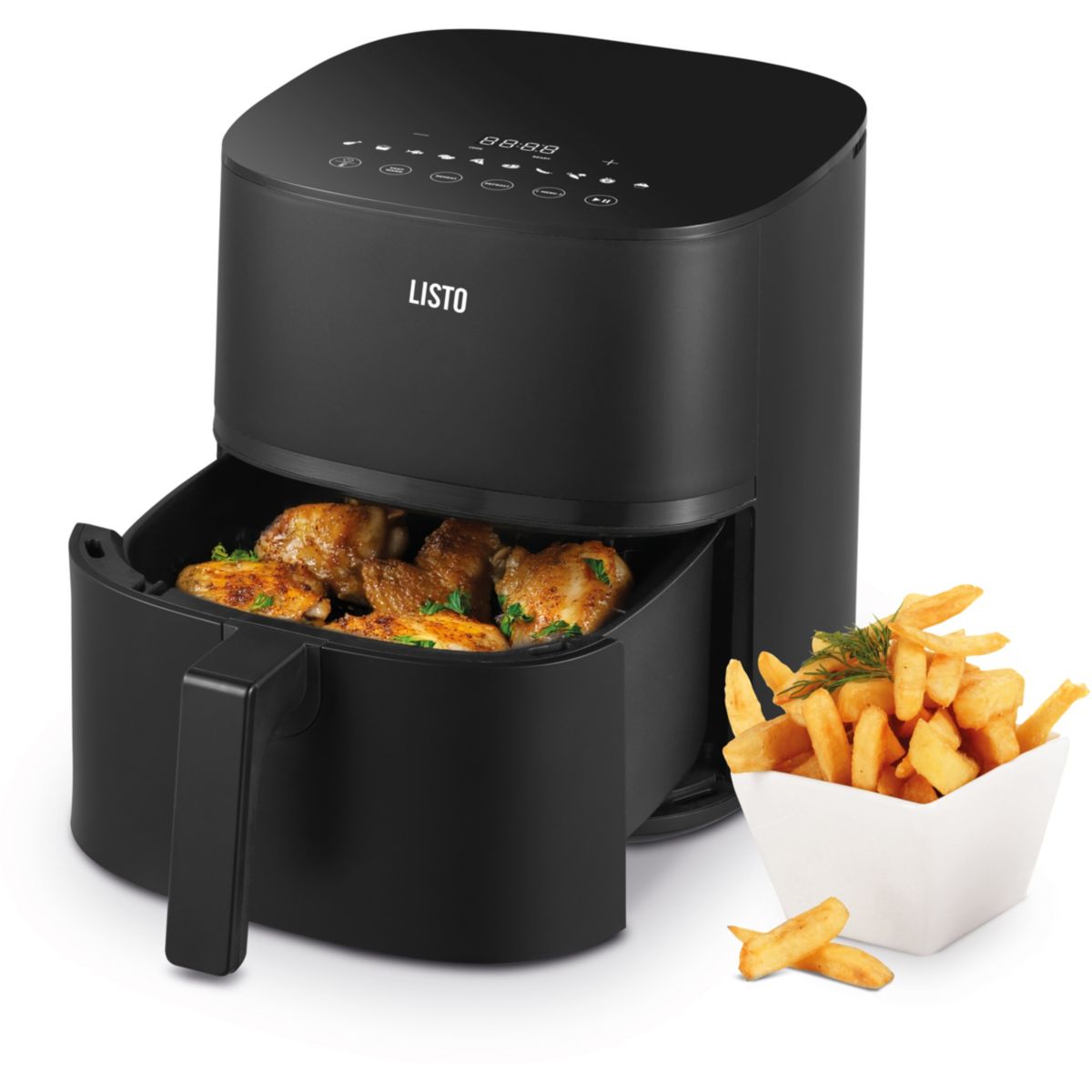 Friteuse sans huile LAF1 Single Touch 5.2L couleur unique, LISTO