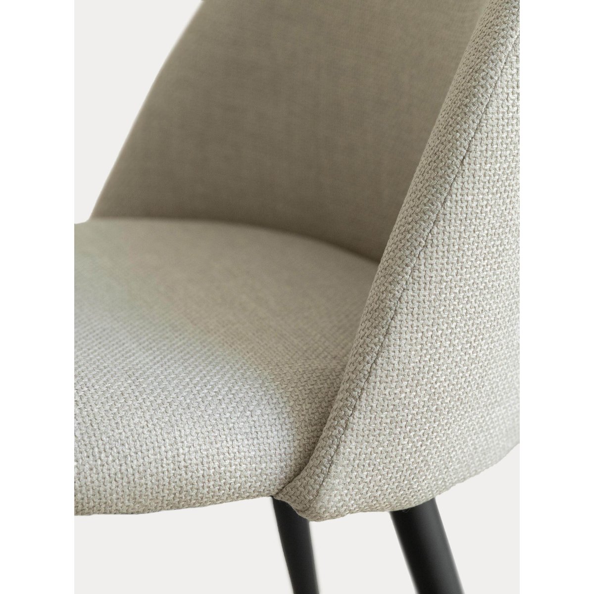 Chaise de salle à manger  Rembourrée  Beige-BRILA beige et noir, KENAY