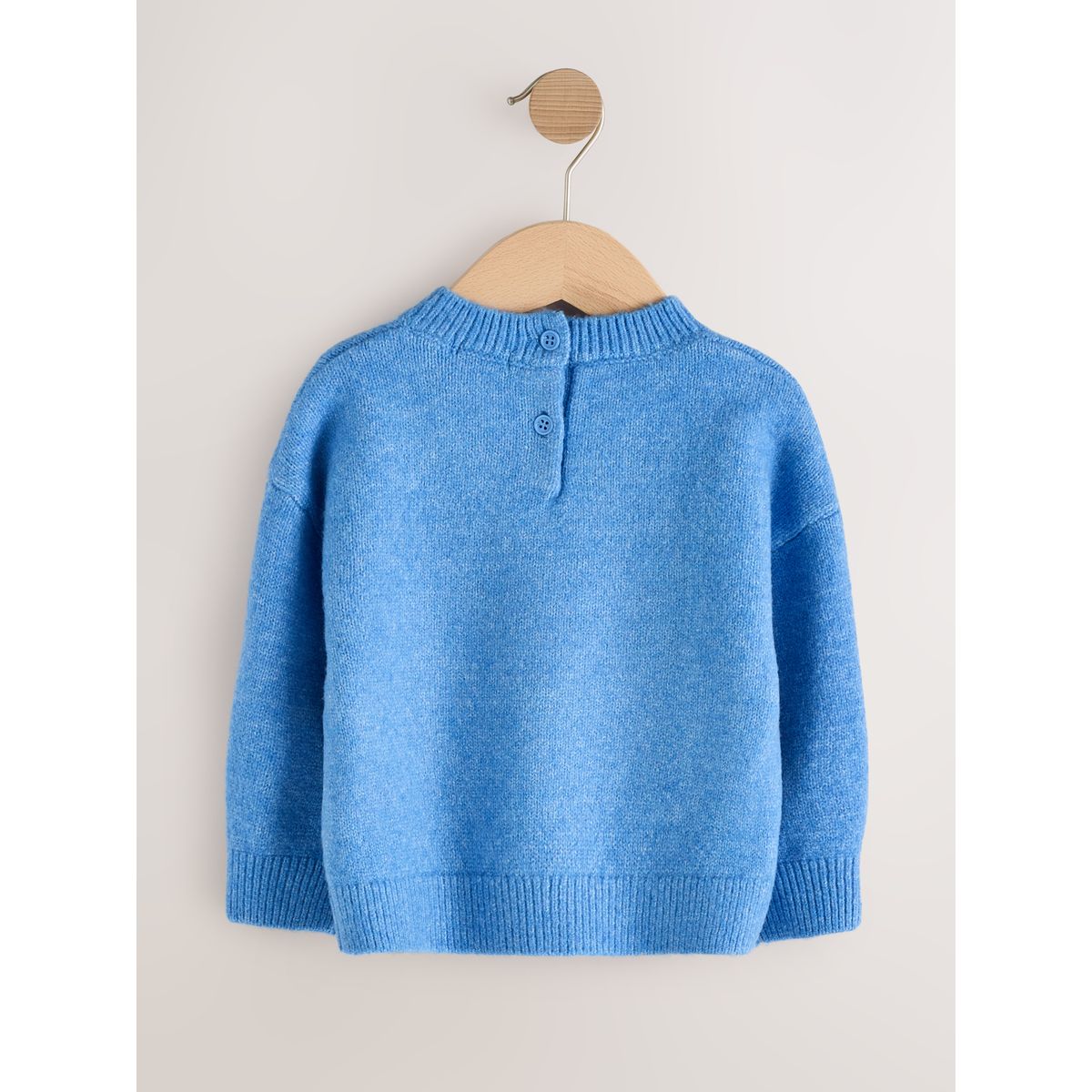 Pull coupe carrée bleu, NEXT