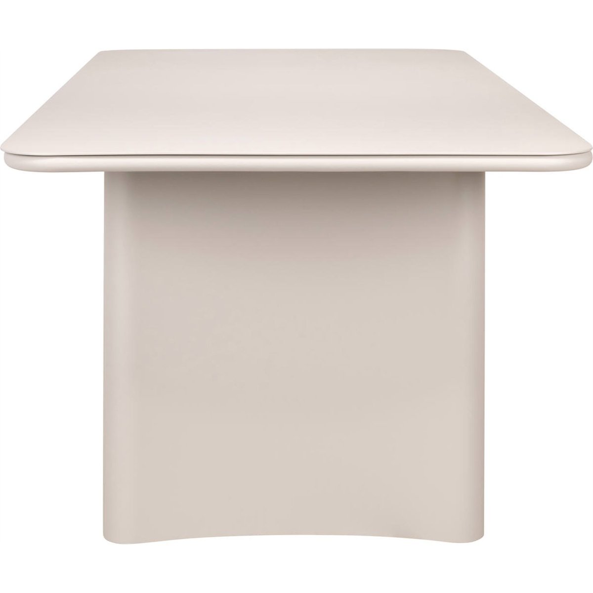 Table de jardin en aluminium beige clair, RECOLLECTION