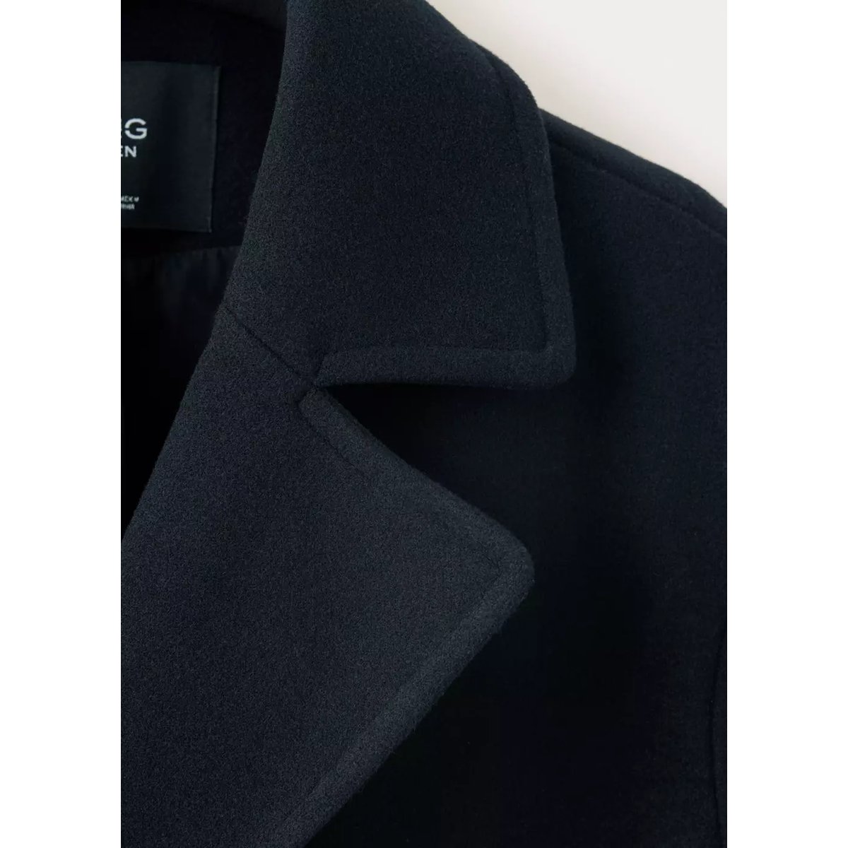 Manteau à double boutonnage croisé bleu marine, MANGO TEEN