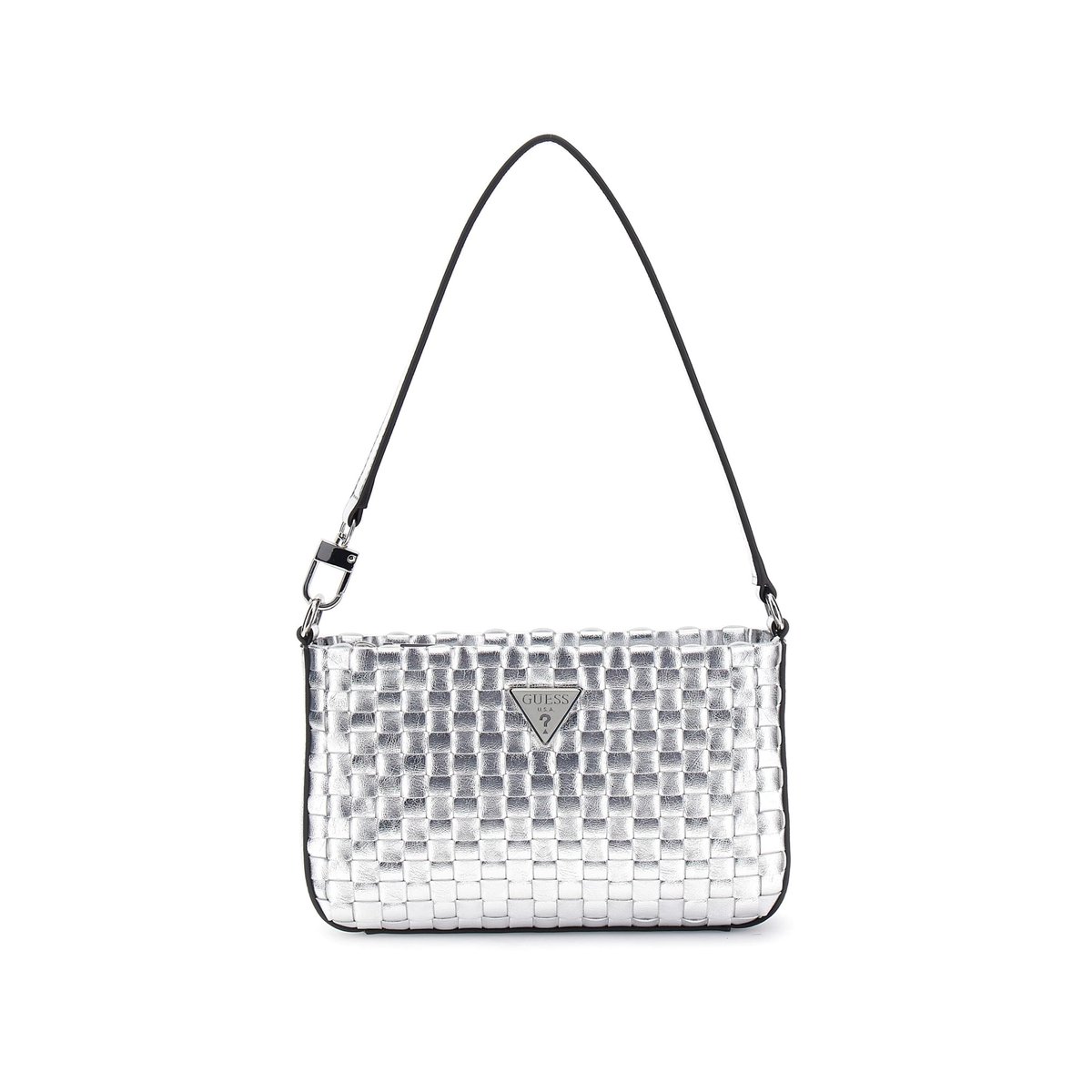 Mini Sac D'épaule Twiller Irisé argent, GUESS