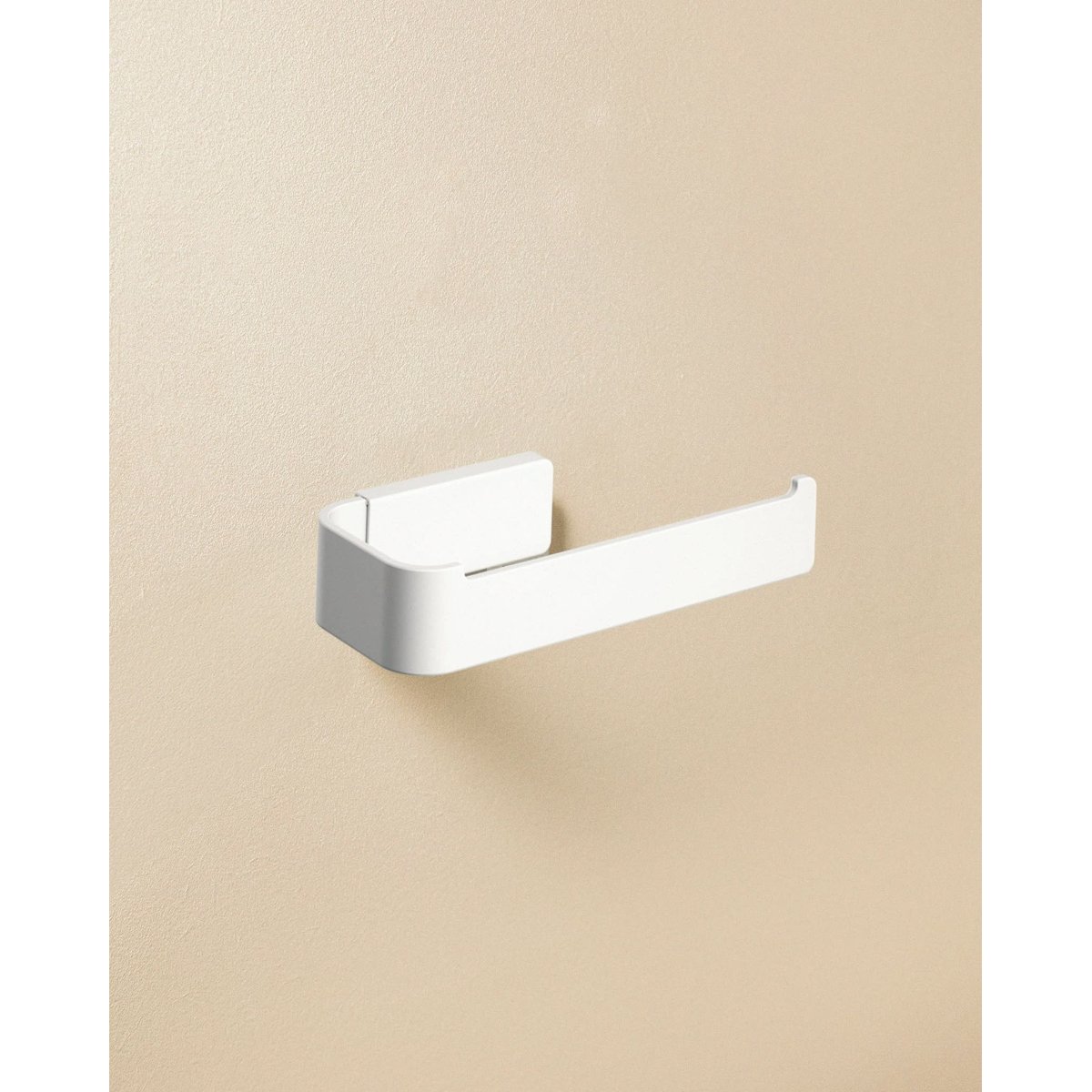 Porte-rouleau avec vis ou adhésif LINE blanc mat, COSMIC