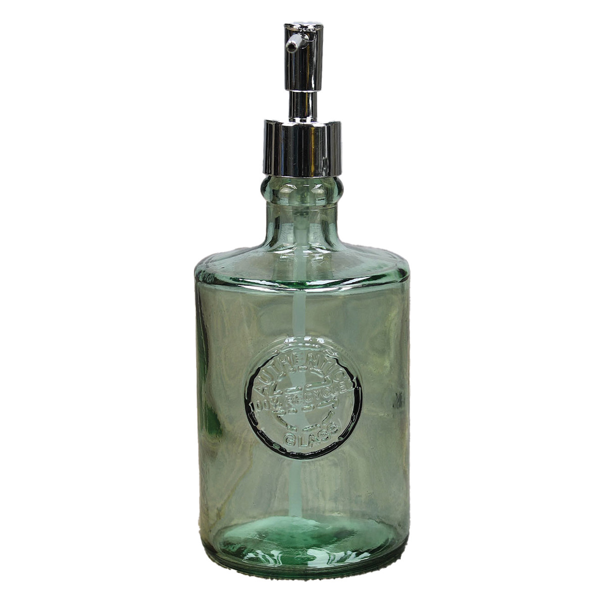 Distributeur de savon en verre recyclé AUTHENTIC naturel, SENSEI MAISON