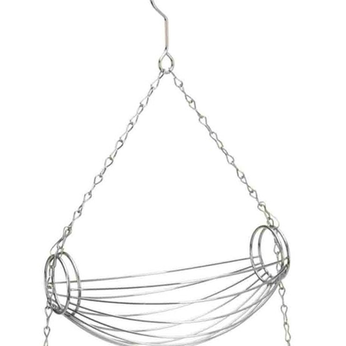 Corbeille à fruits suspendue 3 paniers 72cm chrome/inox, WADIGA