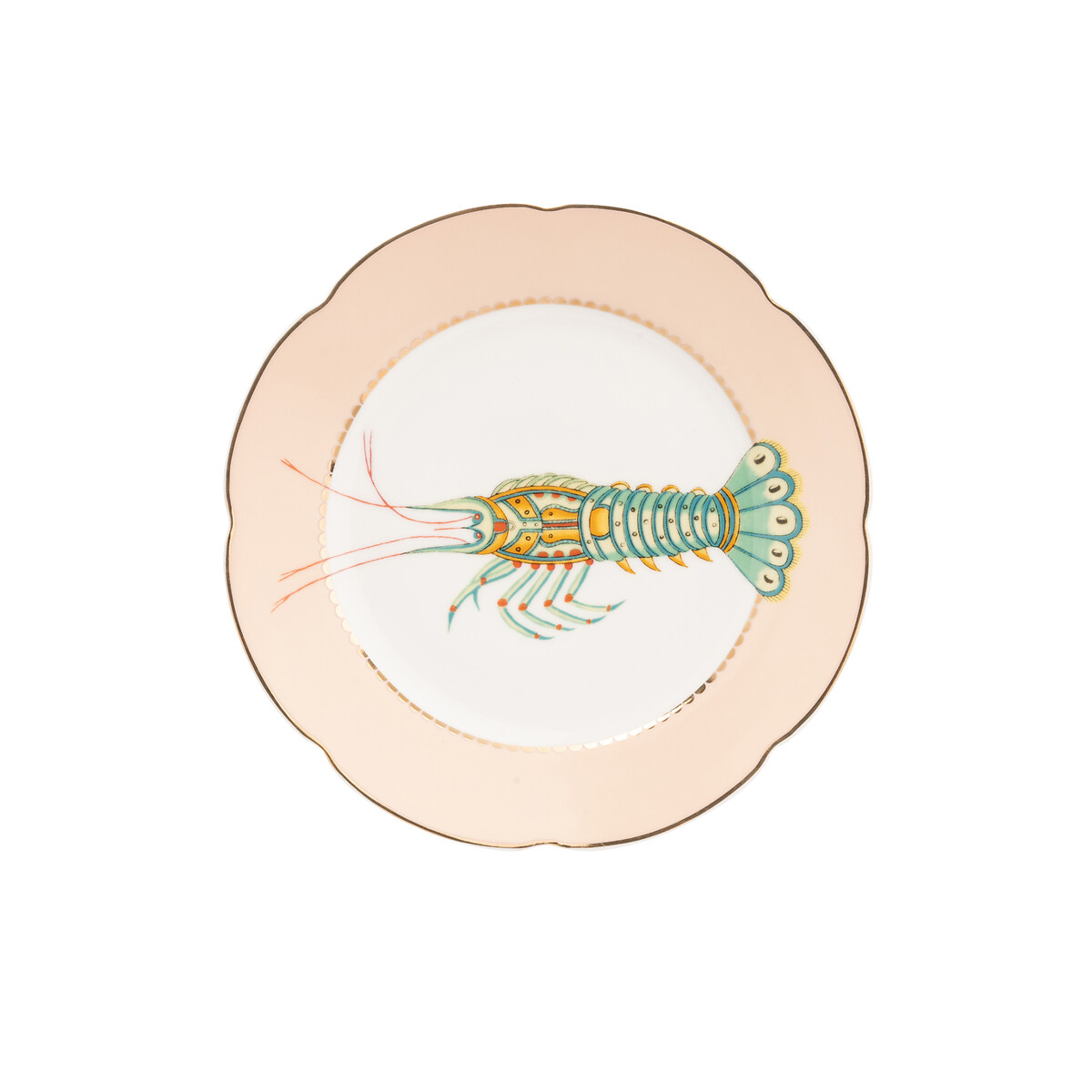 Set of 4 16cm Fishy Tea Plates multi-coloured, YVONNE ELLEN