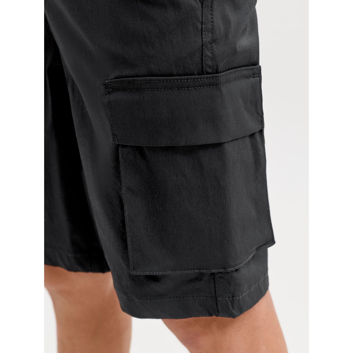 Short Cargo noire - black, JACK & JONES JUNIOR