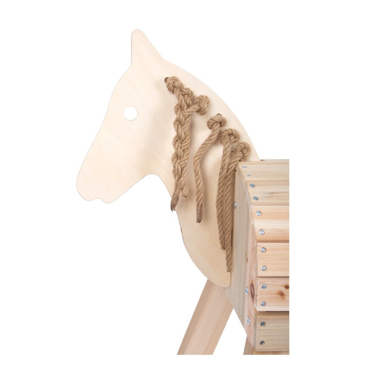Cheval de bois compact beige, SMALL FOOT COMPANY
