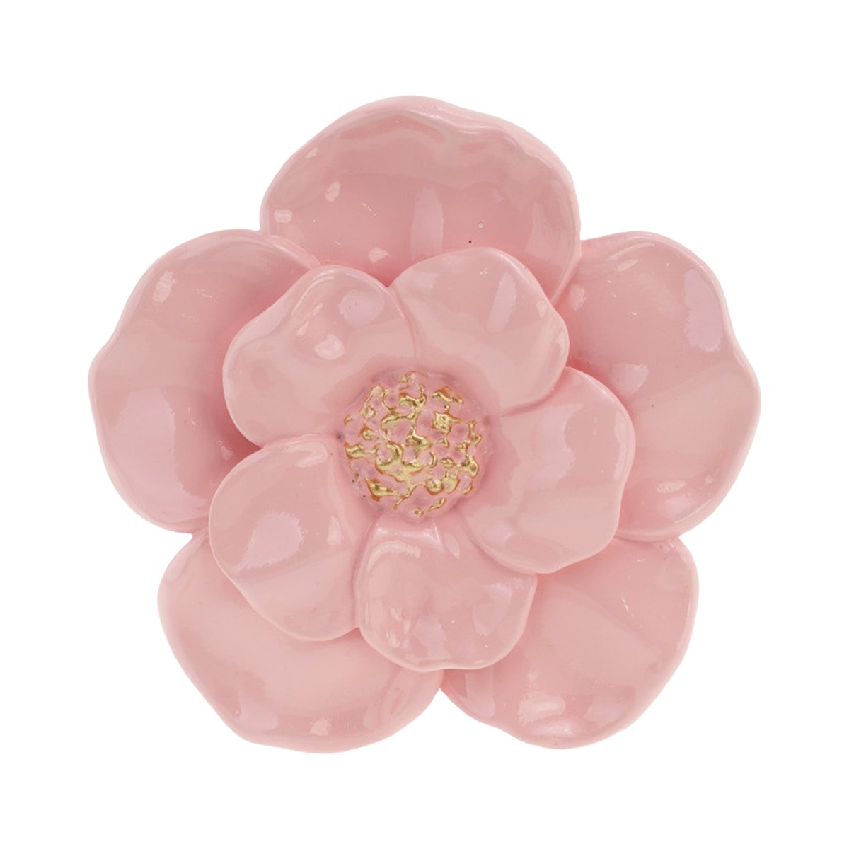 Déco murale fleur 15cm rose, EMDE