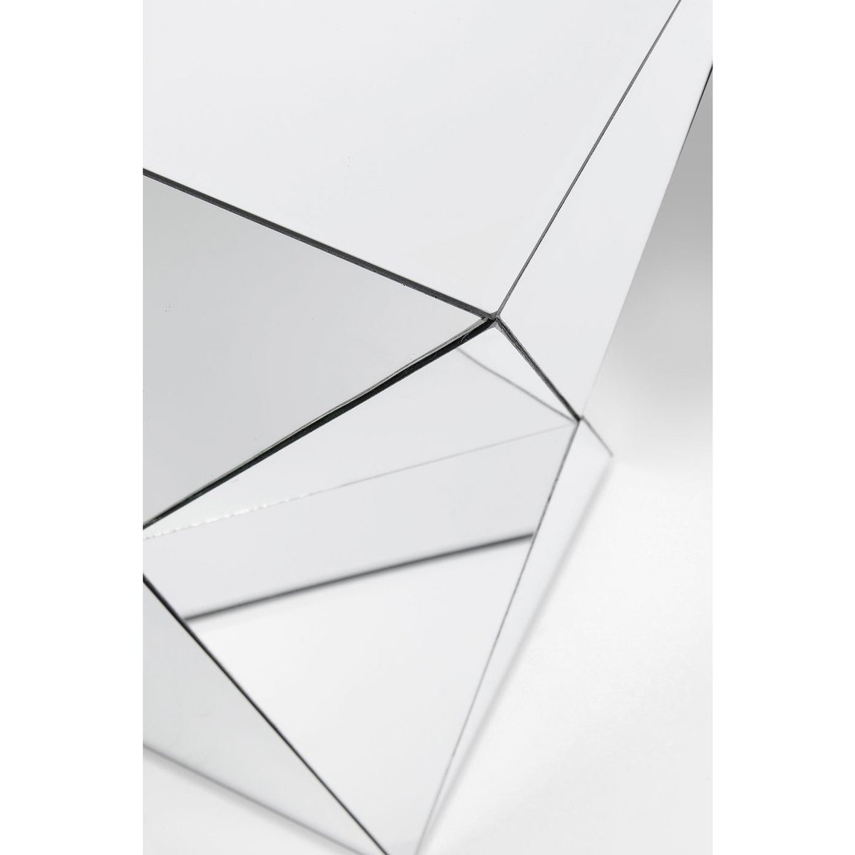Table d'appoint en verre miroir, LUXURY argent, KARE DESIGN