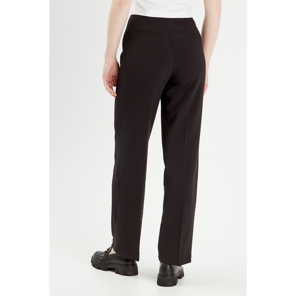 Pantalon city large noir, CACHE CACHE