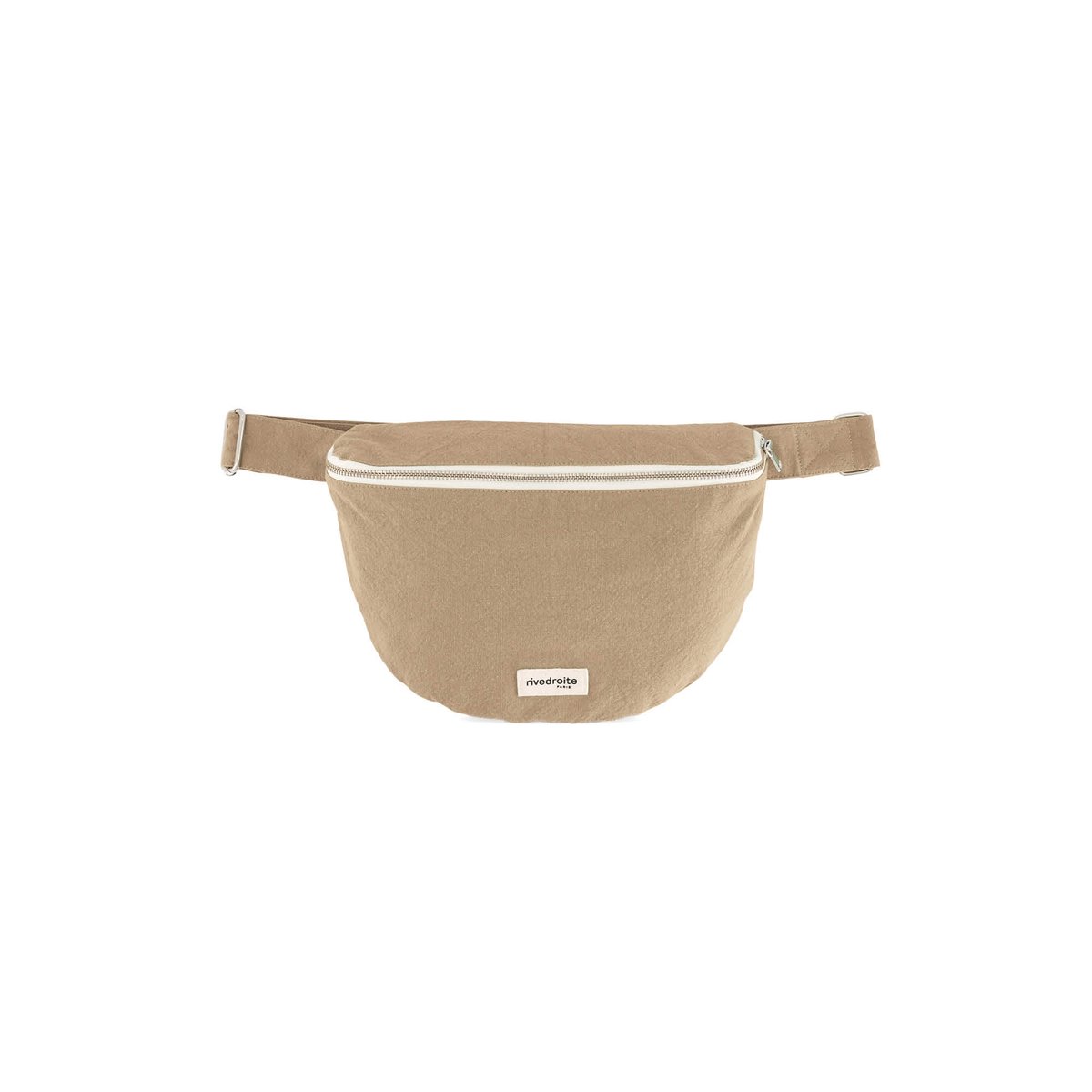 Sac banane zippé CUSTINE XL beige, RIVEDROITE