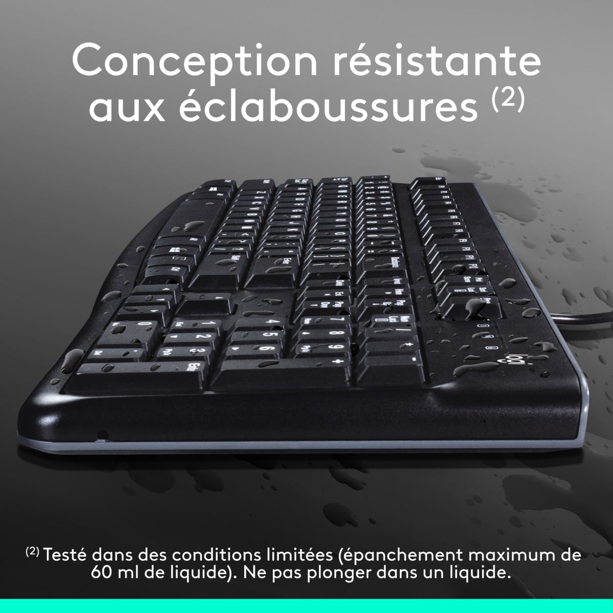 Clavier + Souris MK120 couleur unique, LOGITECH