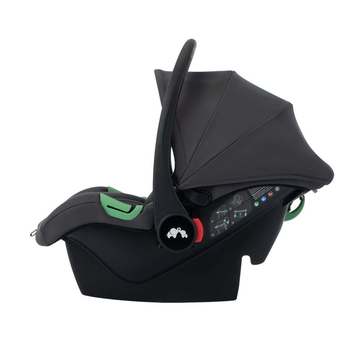 BEBECONFORT Poussette Trio Brume avec siège auto i-Size mineral graphite, BEBECONFORT