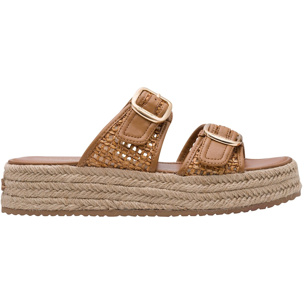 Mules plateforme cognac, TAMARIS