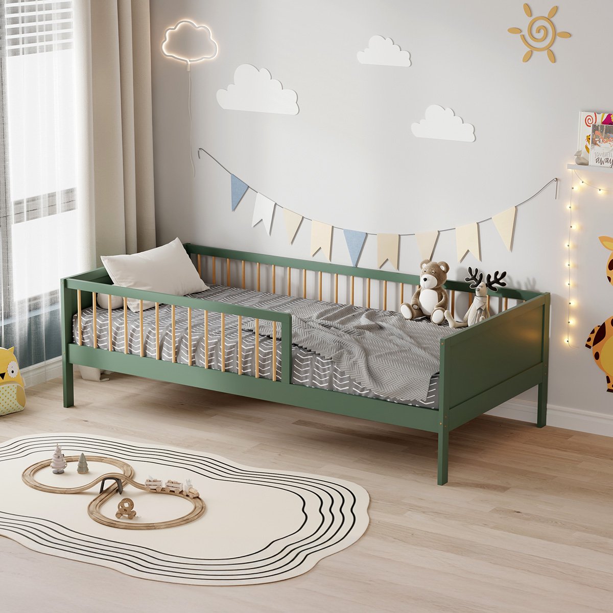 Lit enfant PEPITO vert, MINEA