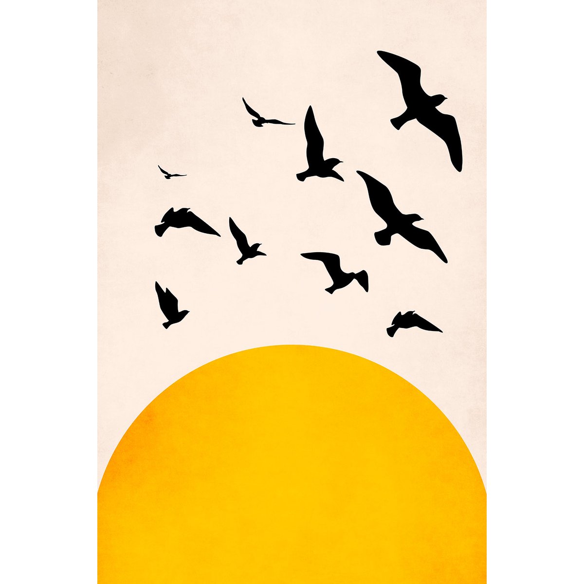 Tableau dessin ailes au soleil tableau alu dibond, HEXOA