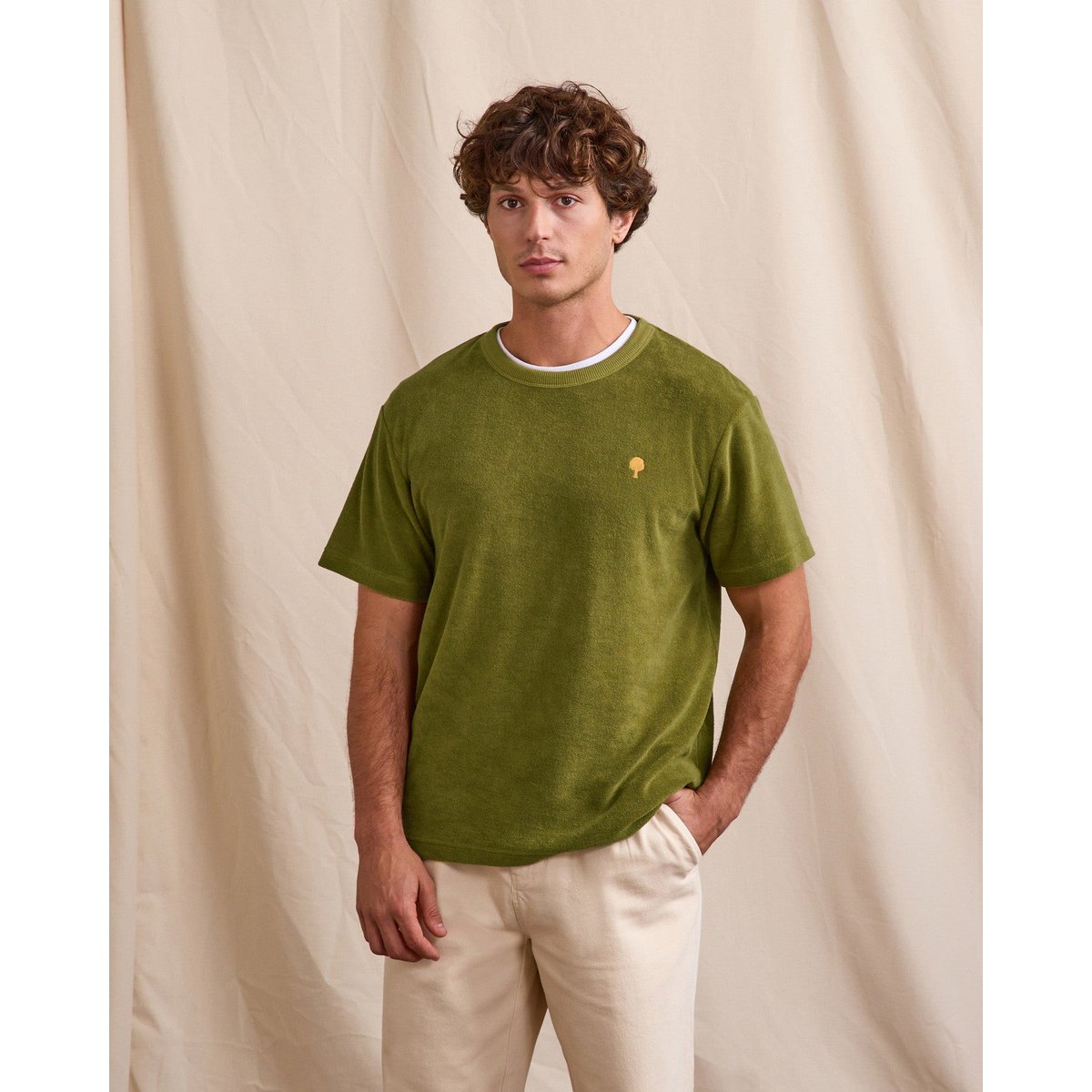 T-shirt LUGNY kaki foncé, FAGUO