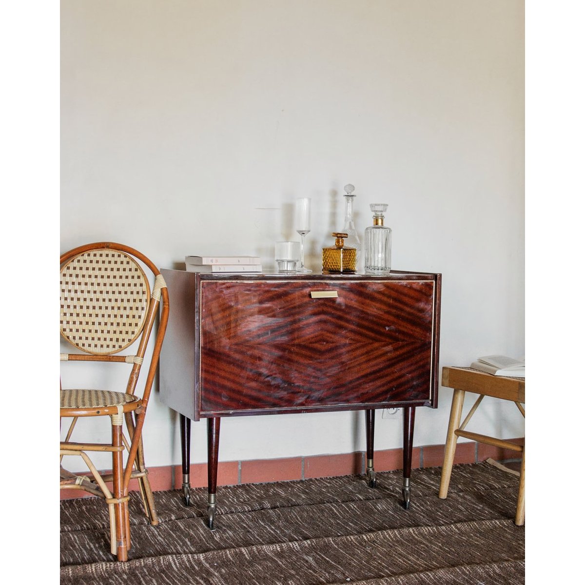 Mini-bar en bois Quentin N°25 - Bon état bois, DEBONGOUT