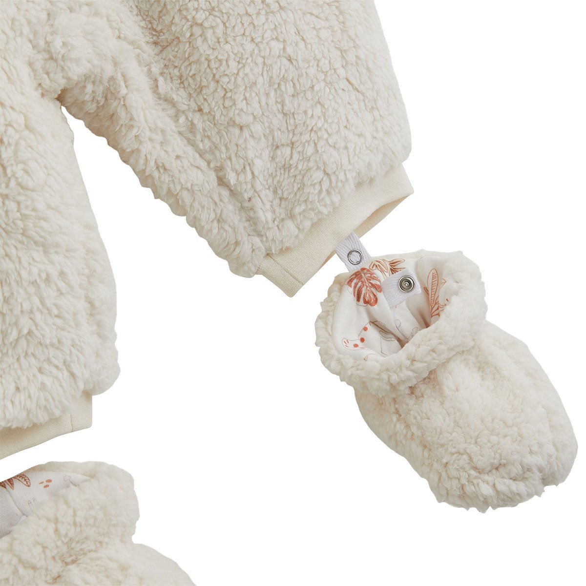 Combi pilote avec chaussons amovibles Edoni ecru, PETIT BEGUIN