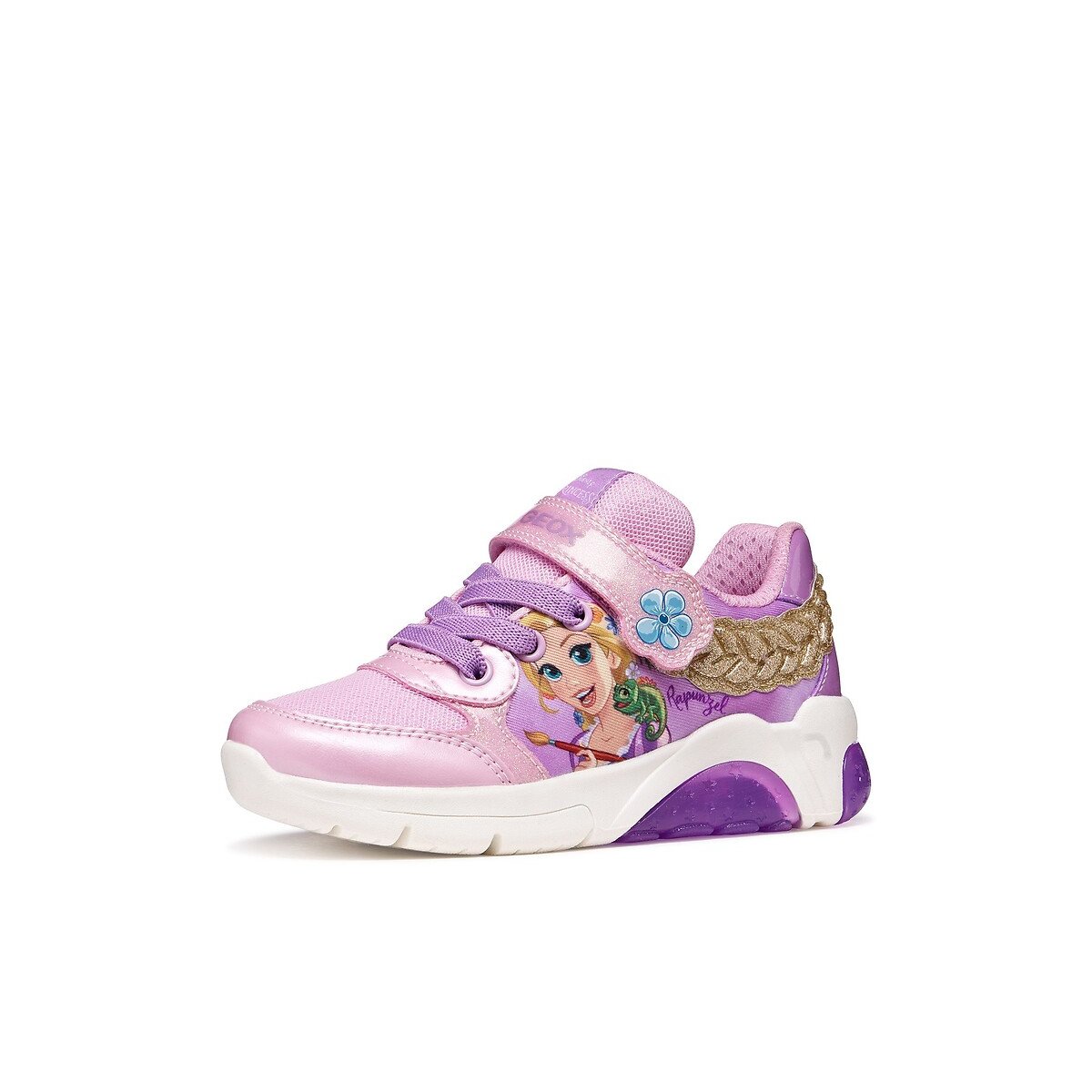 Baskets respirantes à LED FADINLIGHT x RAIPONCE rose, GEOX