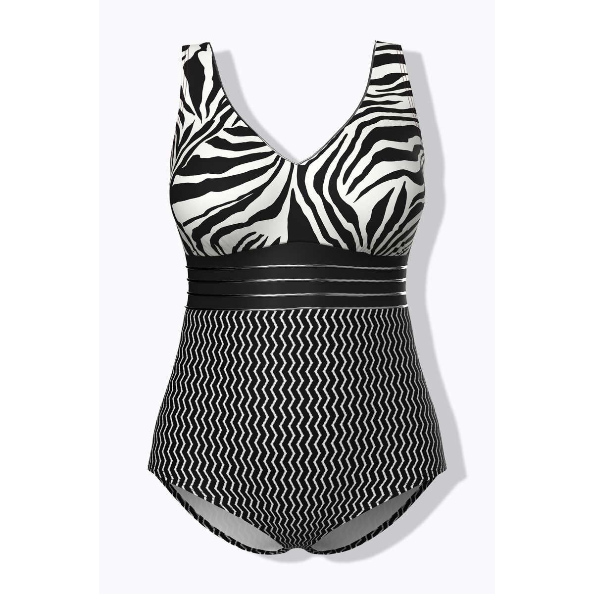 Maillot de bain avec bonnets souples noir, ULLA POPKEN