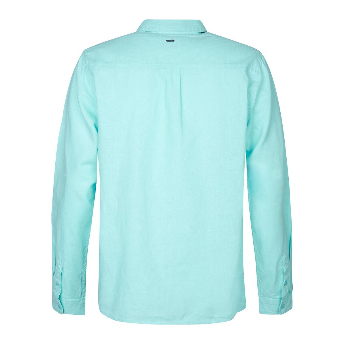 Regular Cotton/Linen Shirt azure blue, PETROL INDUSTRIES