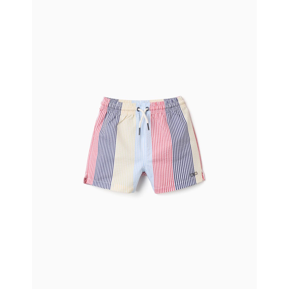 Short de bain à rayures et cordon de serrage You&Me rouge, ZIPPY