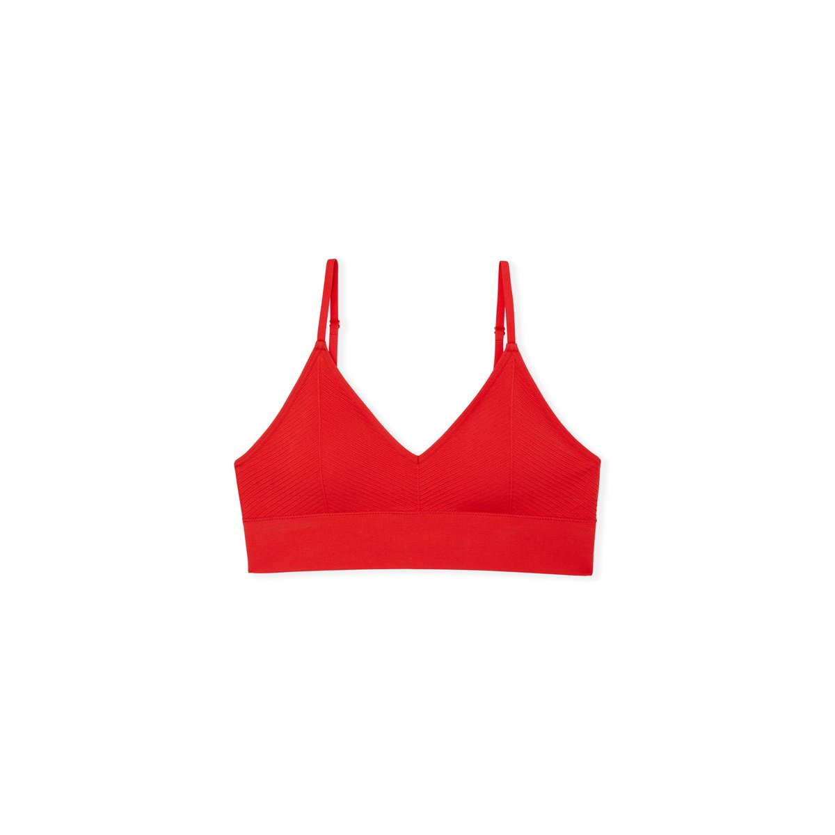 Soutien-gorge brassière sans armature EFFORTLESS rouge, ETAM