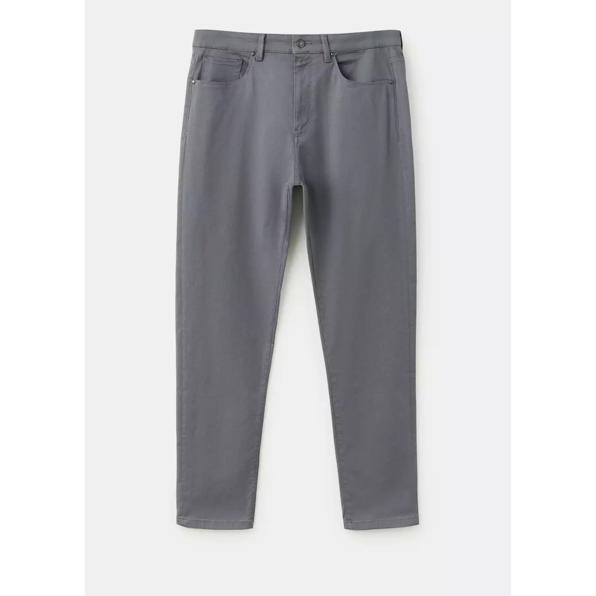 Pantalon coton regular-fit gris foncé, MANGO MAN