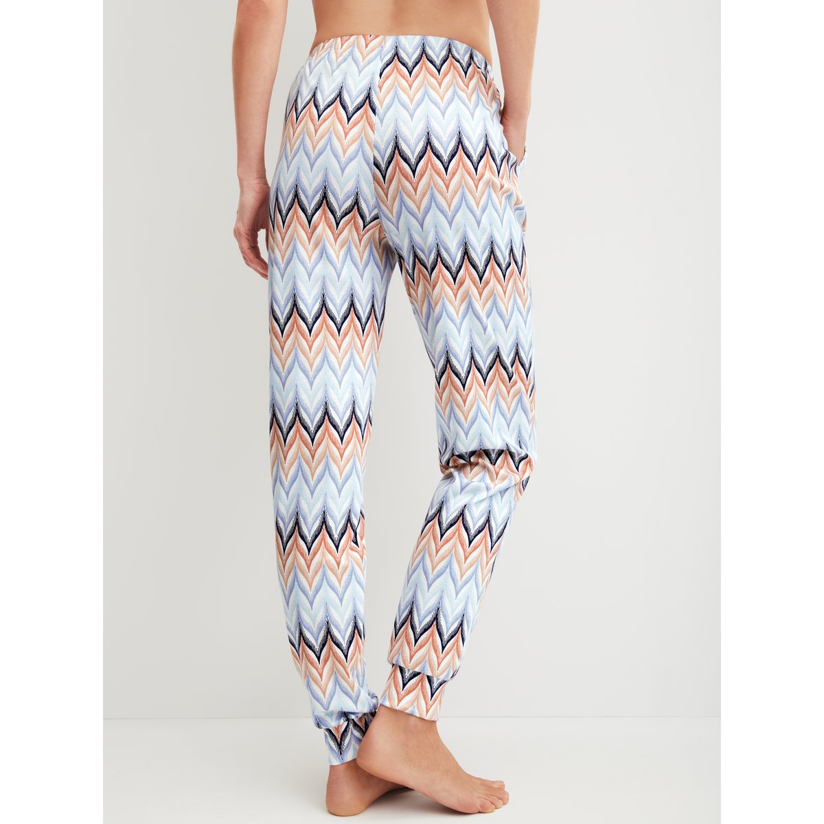 Pantalon de pyjama avec ourlets Coton FAVOURITES TILES aura blue, CALIDA