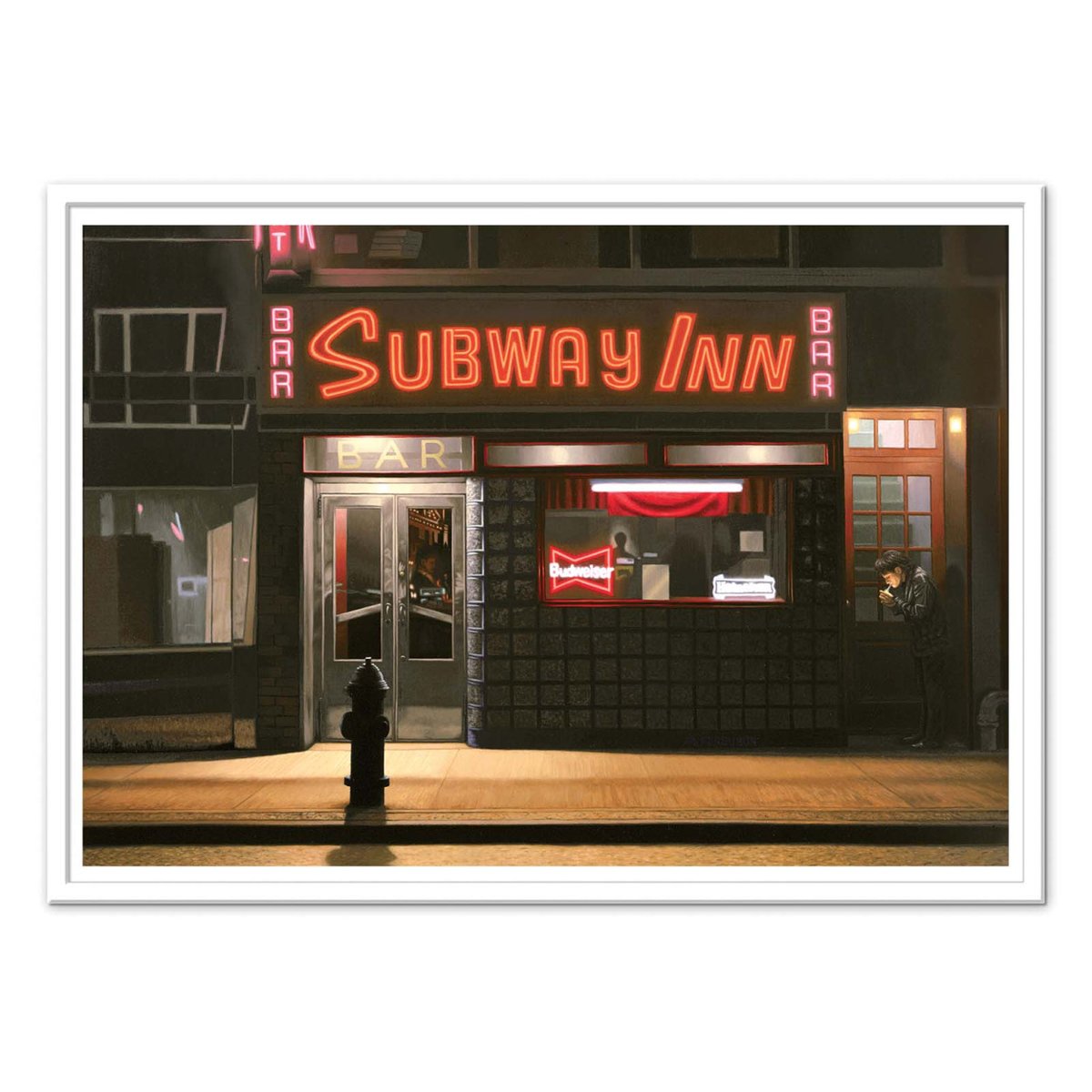 Affiche d'art - Subway Inn, 1989 - Max Ferguson couleur unique, WALL EDITIONS