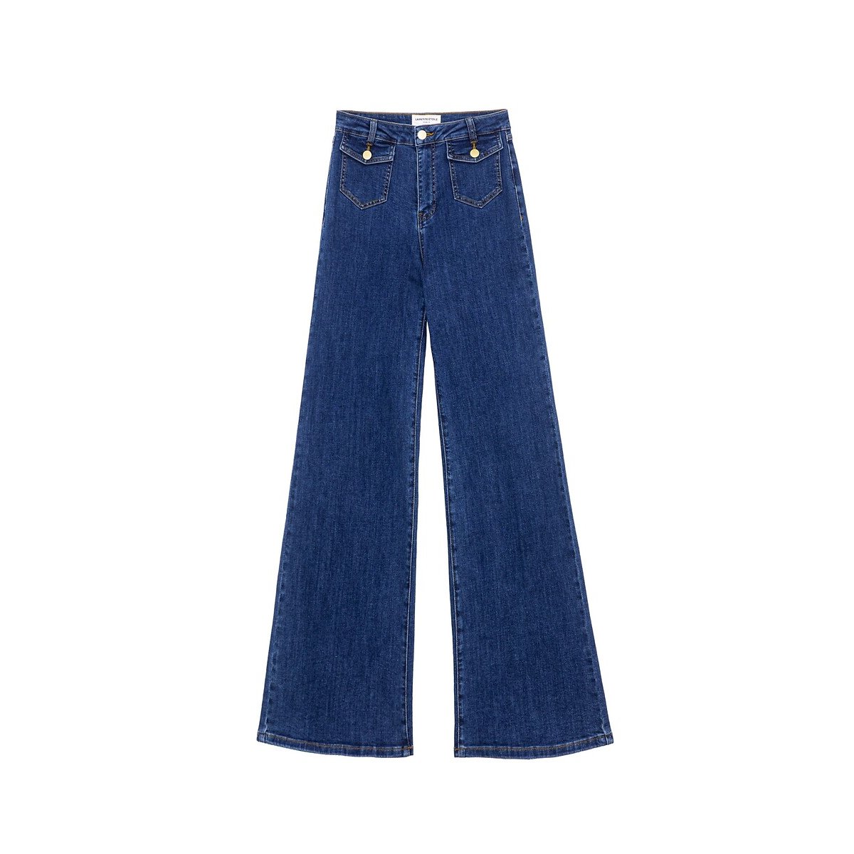 Peyton Flared Jeans with Wide Leg stonewashed, LA PETITE ETOILE