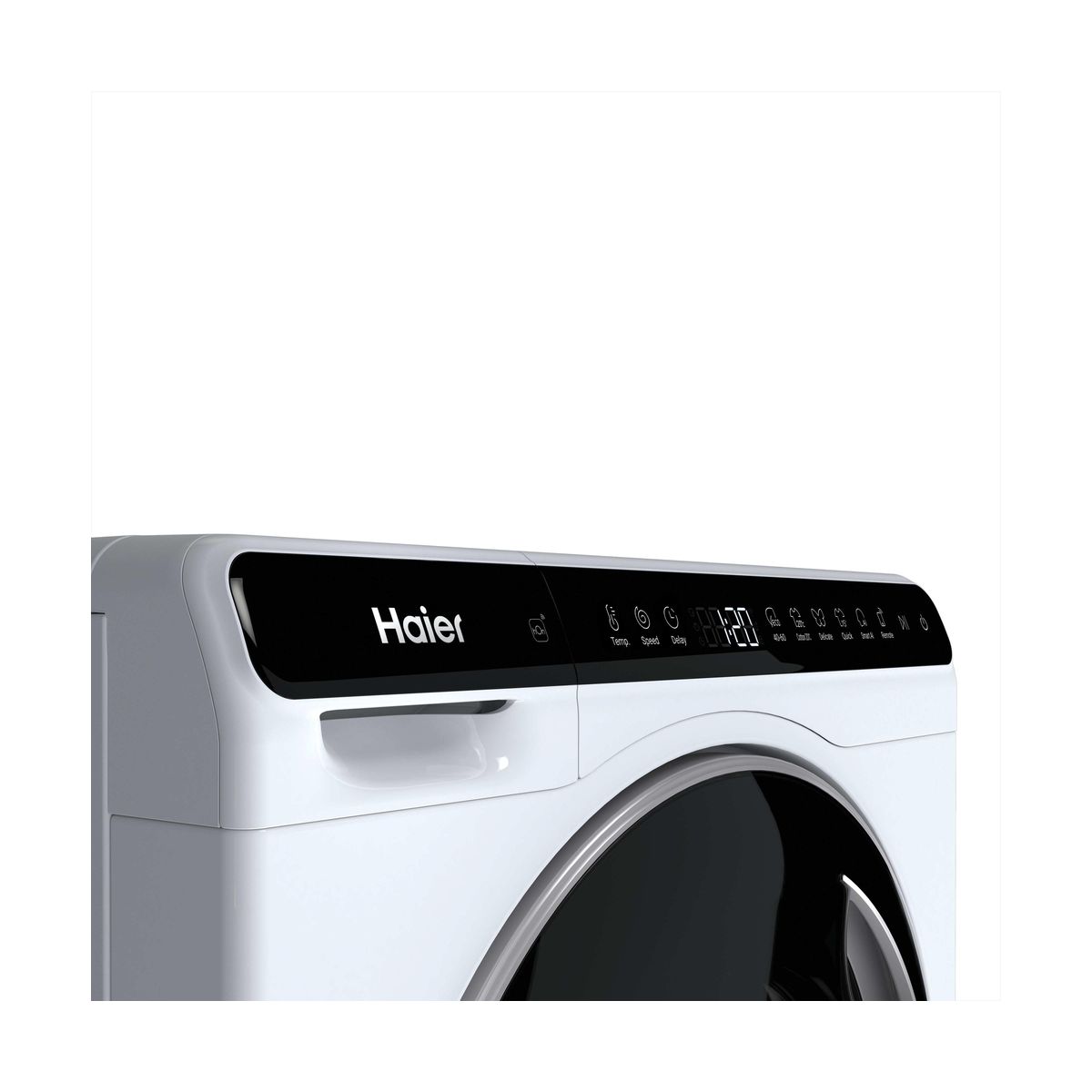 Lave linge compact HW50-BP12307U1-S - 5 kg - 1200 tr/min - Classe A - Moteur induction - Connecté blanc, HAIER