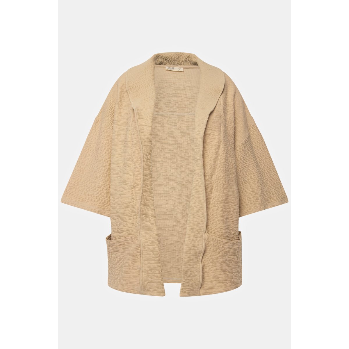 Kimono en molleton de coton bio. pop corn, ULLA POPKEN