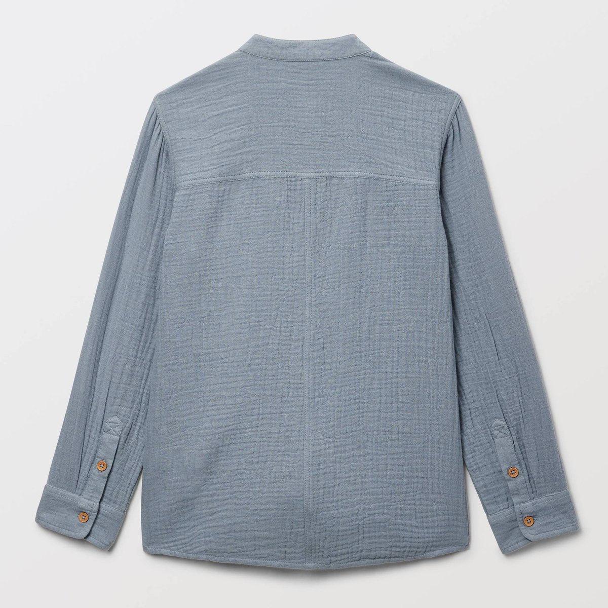 Chemise col mao unie en gaze de coton BIO GOTS stratus, MONOPRIX
