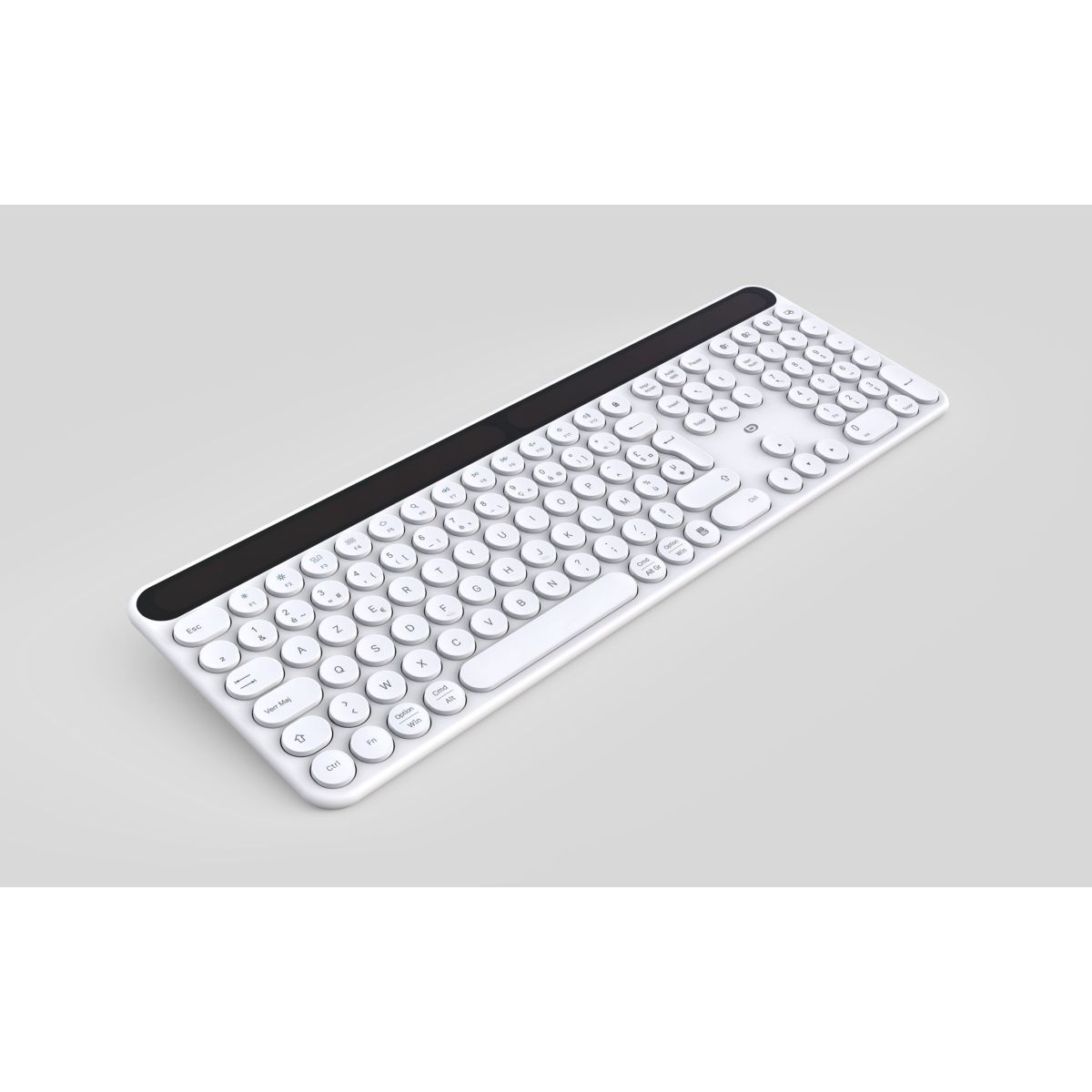 Clavier sans fil Solaire SKW Blanc couleur unique, ESSENTIEL B