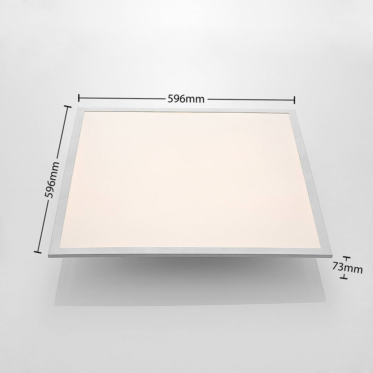 Panneau  moderneLED, Stenley blanc, argent, LINDBY