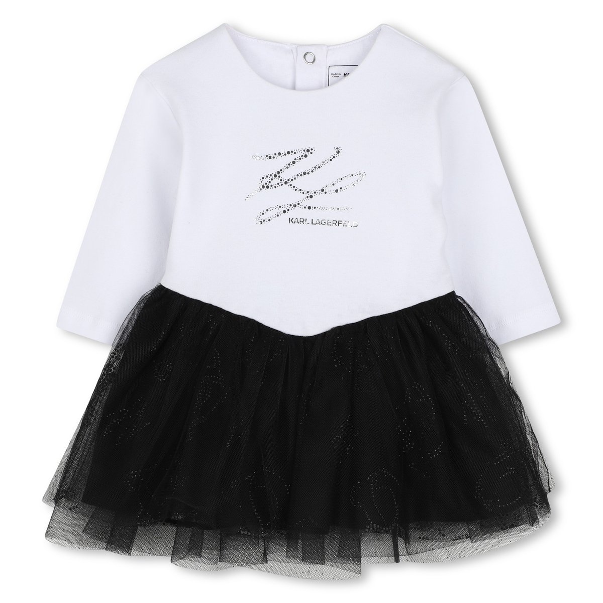 Robe de cérémonie noir blanc, KARL LAGERFELD KIDS