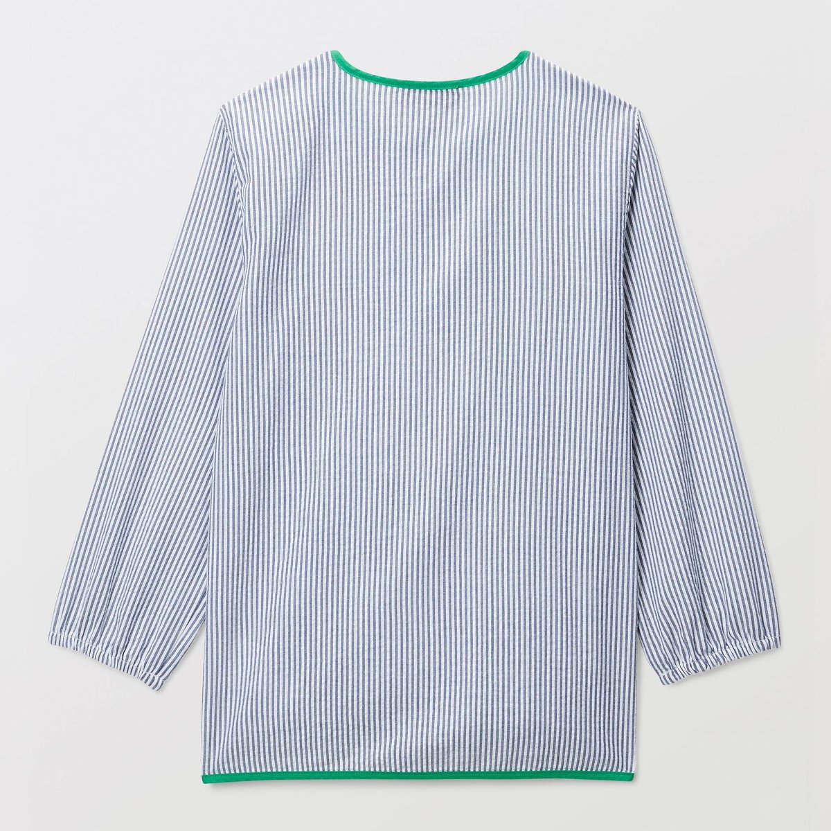 Tablier de classe en coton bio vert melange, MONOPRIX