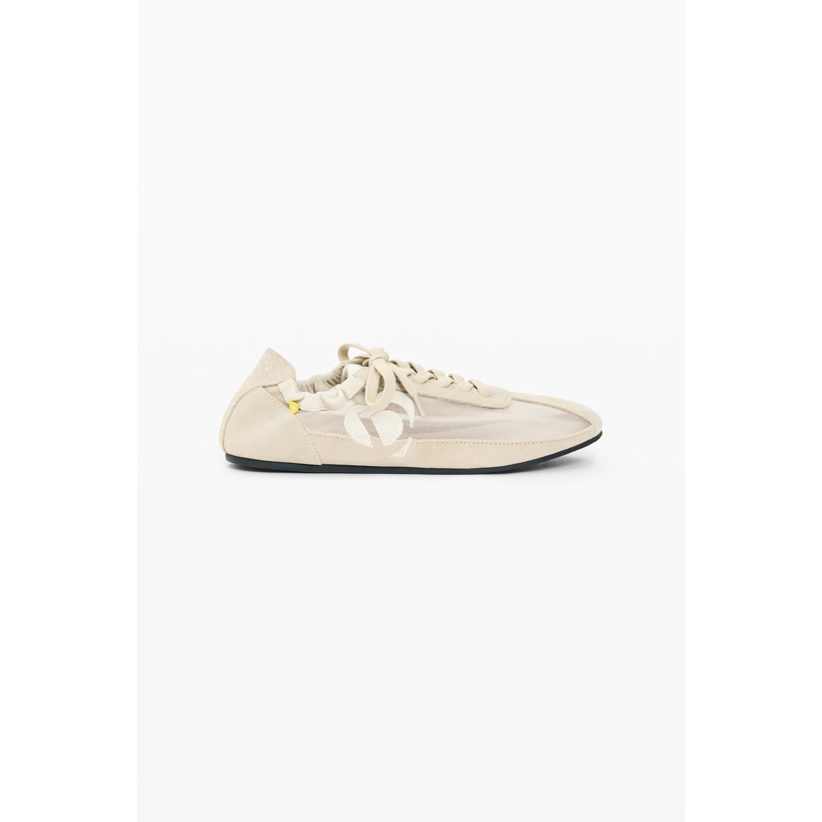 Baskets en cuir rétro beige, DESIGUAL