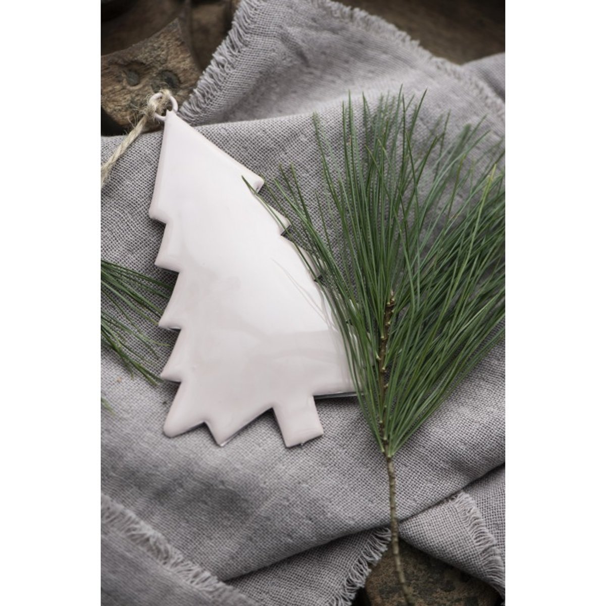 Décoration de noël sapin métal rose poudré, IB LAURSEN