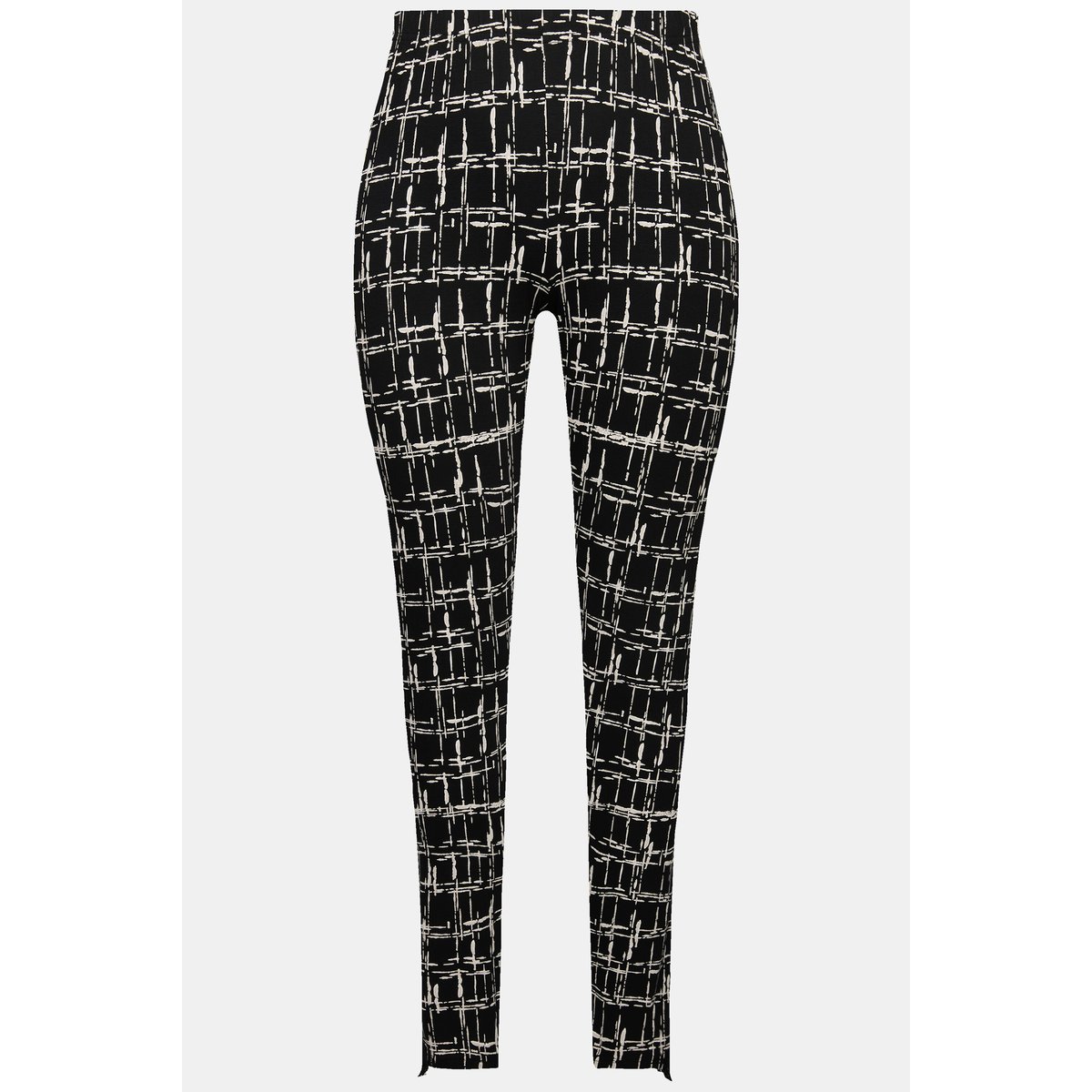 Legging imprimé graphique noir, ULLA POPKEN